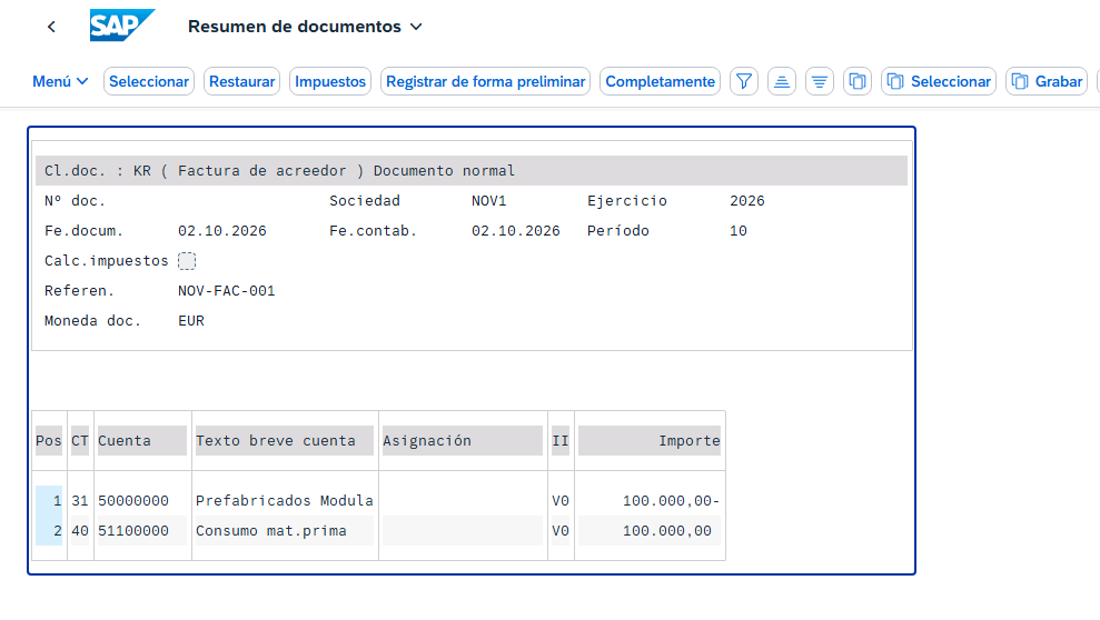 Simulación Entrada FB60